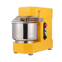 Mixer Spiral 7L Mesin Pengaduk Adonan Peralatan Pembuat Roti Pizza Rumahan 304 Stainless Steel Mixer Adonan Mangkuk Stainless Steel