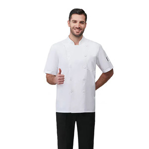 Chef Uniform Set Long Sleeve White Cotton Workwear For Restaurants And Western Cuisine Chefs Autumn Winter - Product Image 5