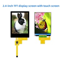 Modul Layar LCD TFT IPS Vertikal Persegi Panjang 2,4 Inci 240*320 Antarmuka SPI ST7789T3 dengan Panel Layar Sentuh Kapasitif CTP