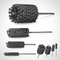 Brosse à billes pour tube de cylindre de polissage industriel personnalisé avec poils en carbure de silicium manche en métal pour rodage moteur sur carbure
