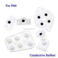 Pièces de rechange pour contrôleur Nintend N64 Joy Pad bouton en caoutchouc conducteur tampon en caoutchouc de silicone
