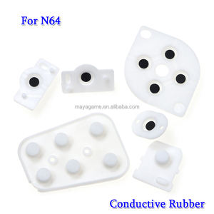 Pièces de rechange pour contrôleur Nintend <span class=keywords><strong>N64</strong></span> Joy <span class=keywords><strong>Pad</strong></span> bouton en caoutchouc conducteur tampon en caoutchouc de silicone - Product Image 2