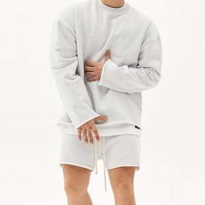 Logo personnalisé Imprimé Deux Pièces Ensemble Short à Capuche Hommes Ensemble Sweat à Capuche Oversize Ensemble Sweat à Capuche et Short pour Hommes - Product Image 2