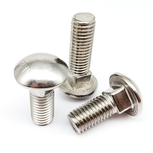 Vis à tête ronde métrique, diamètre 12 mm, acier inoxydable 304, classe 8.8, filetage standard, finition brute - Product Image 1