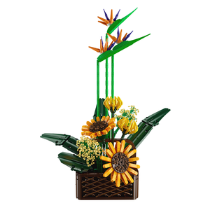 Mould King 10024S 1608PCS Flower Serie Birds of Paradise Bonsai Ornamento Ladrillos Modelo Técnico Juguete Educativo Festival Regalo - Product Image 1