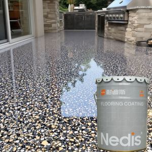 High Construction Waterproof Color Sand Self-Leveling Epoxy Floor Liquid Marble Floor <b>Coating</b> for Warehouse Use - Product Image 5