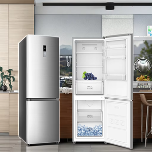 Refrigerador Combinado de Acero Inoxidable 310RW STOCK Sin Escarcha, Refrigerador Eléctrico Portátil de Tipo Descongelación Automática - Product Image 1