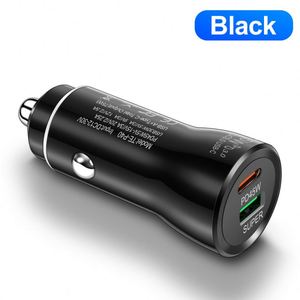 Chargeur de voiture USB-C avec charge rapide (QC3.0/PD) 75W, design magnétique, matériau ABS ignifuge pour téléphone portable et appareil photo - Product Image 5