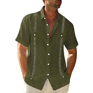 Camisa Guayabera Casual de Manga Corta para Hombre - Product Image 2