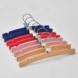 Wood Hanger Manufacturer Brand Shop Decorative Cute Children's Wooden Coat Hangers