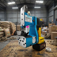 Scelleuse de sacs mini sans fil portable pour sacs tissés de riz, machine à coudre industrielle pour l'emballage et la fermeture