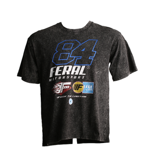 T-shirt graphique vintage pour homme, style motorsport, effet délavé à l'acide – Vêtements de course urbains rétro - Product Image 4