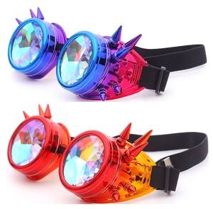 Caleidoscópio Óculos Steampunk Óculos Rave Prisma Arco-íris Difração EDM Lentes Psicodélicas - Product Image 2