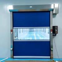 Porte rapide automatique à enroulement rapide en PVC pour salles de lavage de voitures et salles de stationnement automatisées