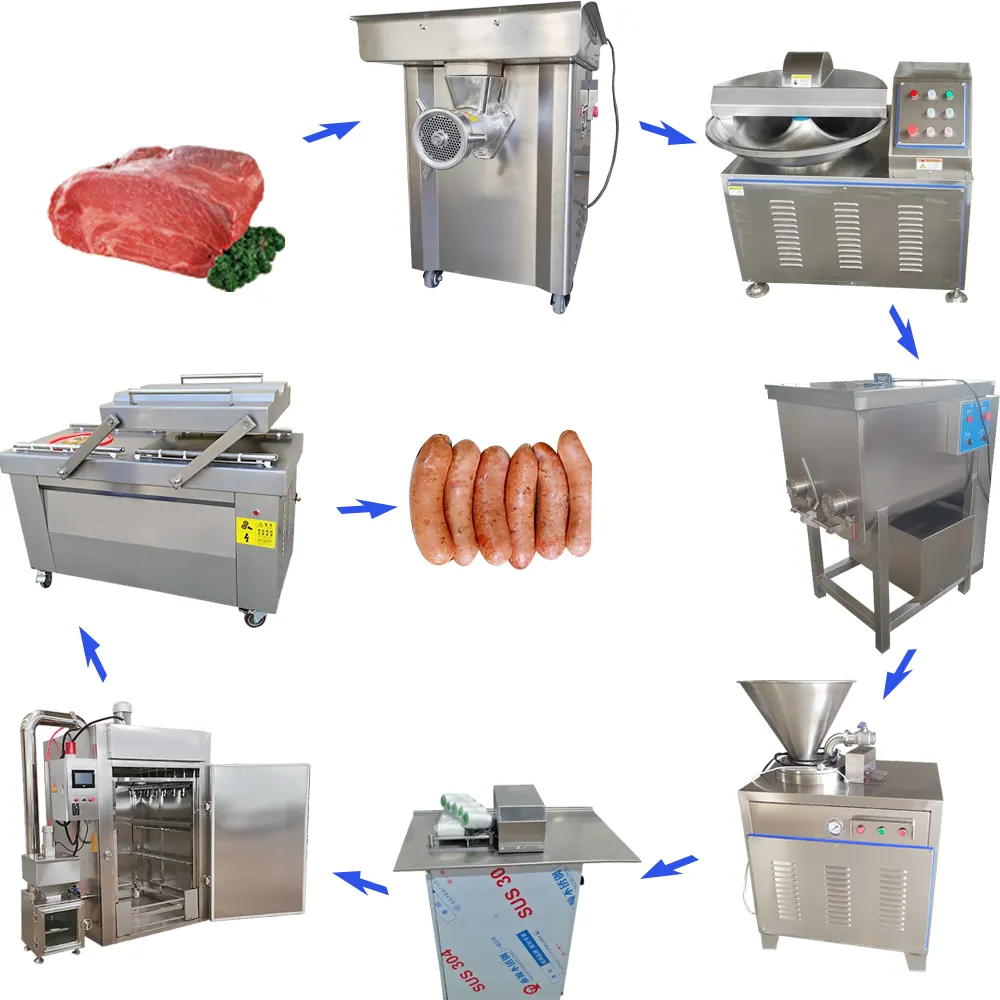 Salsicha de carne para fazer máquina de salsicha industrial máquina de enchimento de salsicha 50l