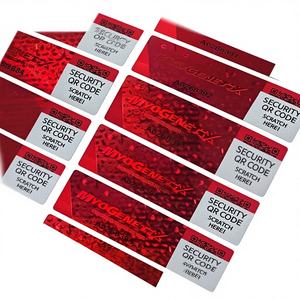 Etiqueta Adhesiva Anti-Falsificación con Código QR Holográfico 3D, Material PET Impermeable Personalizado, para Manualidades, Velas y Marcos de Fotos - Product Image 1