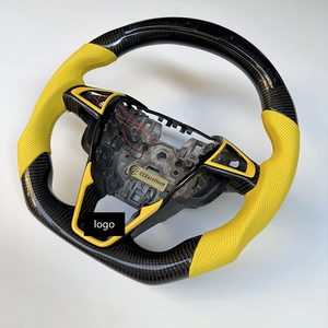 <span class=keywords><strong>Volante</strong></span> Deportivo Profesional Personalizado de Cuero Amarillo con LED y Fibra de Carbono para <span class=keywords><strong>Ford</strong></span> <span class=keywords><strong>Mondeo</strong></span> Fusion 2010 MK3 MK4 MK5 - Product Image 6