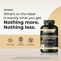 Capsule végétalienne d'Ashwagandha extra forte OEM, extrait de racine 20:1 avec poivre noir, complément alimentaire à base de plantes pour l'équilibre quotidien de l'humeur et du corps