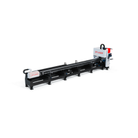 Máquina de Corte de Tubos CNC Serie D de DPLASER, Totalmente Automática, con Cilindro de Recorrido Excedente para el Procesamiento de Tuberías Metálicas sin Rebabas
