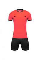 Ensemble de maillot d'arbitre de football professionnel personnalisable, 100% polyester, uniforme sportif d'été personnalisé pour les arbitres de football