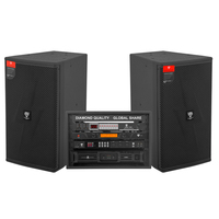 Système audio professionnel avec haut-parleur de 12 pouces, 1200 W, en bois contreplaqué, pour KTV, karaoké, DJ, système sonore pour KTV, club, église