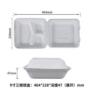 Usine en gros 6 pouces <span class=keywords><strong>Hambourg</strong></span> boîte de Box-450ml papier à emporter conteneur alimentaire - Product Image 6