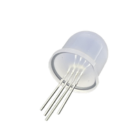 WS2812B 12mm 3 en 1 RGB Pleine couleur Diffusion ronde Tête 60 degrés Pixel adressable Diode LED traversante 800kbps pour guirlande lumineuse LED