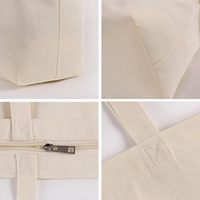 Cadeau de shopping écologique personnalisé recyclable avec poche, sac en toile de coton fourre-tout à fleurs pour femmes 2024 de créateur