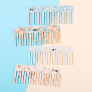 MiDairy CUSTOM LOGO COLOR Wholesale Cellulose Acetate <strong>Large</strong> Size <strong>Hair</strong> <strong>Comb</strong> Massage Marble Wide Tooth <strong>Hair</strong> <strong>Comb</strong> 890053 - Product Image 3