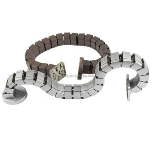 Gestion des câbles ABS serpent réglable en hauteur sous l'organisateur de fil d'entrée Quad de bureau pour l'application de meubles de bureau pour Table - Product Image 5