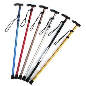 Bâton de randonnée pliable Cleye en alliage d'aluminium, 5 sections télescopiques, bâton de marche pour usage extérieur - Product Image 3