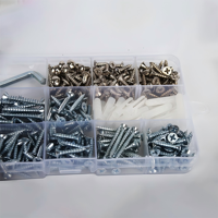 Fixations vis à cloison sèche vis d'installation de fibre auto-perceuses outils de quincaillerie jeu de vis avec emballage de boîte en plastique
