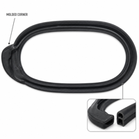 Joint d'étanchéité moulé OEM Xinhong pour pare-brise de voiture, en caoutchouc EPDM, avec coins préformés pour cadre de soudure, modèle XHQC-rubber Welding
