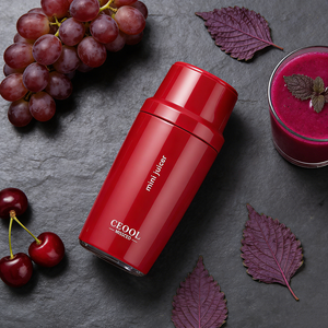 Mini-mixeur portable intelligent OEM d'usine, blanc, rouge, noir, rose, pour jus de fruits frais, avec bouteilles de jus - Product Image 6