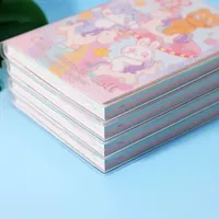 Carnet de notes à 6 anneaux A5 A6 en cuir PU pour filles, Mini sac rose jaune, couverture de cadeau verte, en STOCK d'été