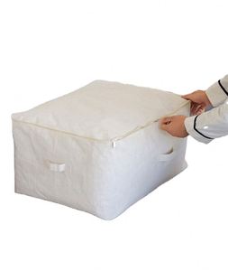 High Quality Eco-Friendly Lightweight Fabric Home <b>Storage</b> <b>Basket</b> Durable <b>Large</b> Capacity Set 4 Bedroom Wardrobe Quilt <b>Storage</b> Bag - Product Image 1