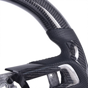 Volant en fibre de carbone avec écran LED pour <span class=keywords><strong>Ford</strong></span> <span class=keywords><strong>Mustang</strong></span> GT 2018 2019 2020 2021 2022 2023, intérieur de voiture sport - Product Image 4