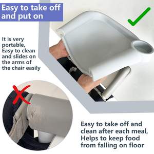Bandeja de comedor de silicona portátil para bebé para silla de mesa rápida <span class=keywords><strong>Inglesina</strong></span> con bandeja rápida Sillas de mesa rápida con clip para bebé - Product Image 5