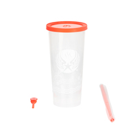 Gobelets en plastique jetables de haute qualité personnalisables avec couvercles 12oz 16oz 24oz