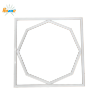Haute Qualité carré Plafonnier 595x595 Octogonal LED Cadre Panneau Lumineux Panneau Led Lumière Éclairage Mots Led Lumière Moderne