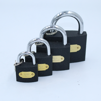Populaire robuste Pujiang 32mm manille courte petit fer cadenas personnalisé couleur noire serrures peintes