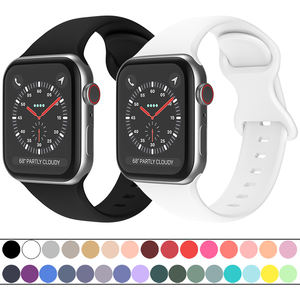 ShanHai – Bracelet en Silicone pour Apple Watch, 44mm 40mm, Bracelet respirant pour iWatch 6, iWatch 7 5 4 SE - Product Image 5
