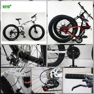 Vélo à pneus larges Tianjin <span class=keywords><strong>KEYO</strong></span> 26 pouces, 21 vitesses, freins à disque, fourche à suspension, vélo pliable pour la neige, prix d'usine - Product Image 6