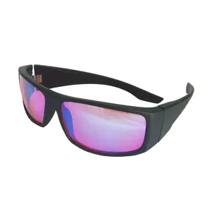 hot sale fashionable UV400 color blind Sunglasses for men women packed with hard case