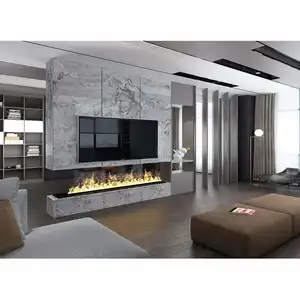 Modern slim line electric fireplace indoor wall mount 3d atomization water vapor electric fireplaces