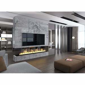 Chimenea Eléctrica Moderna de Línea Delgada para Montaje en Pared Interior, <span class=keywords><strong>Chimeneas</strong></span> Eléctricas con Vapor de Agua y Atomización 3D - Product Image 1