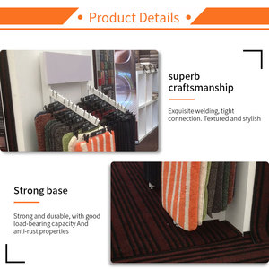 Thảm hiện đại mẫu tủ trưng bày có giá vải dệt và hệ thống showroom đá tự nhiên - Product Image 6