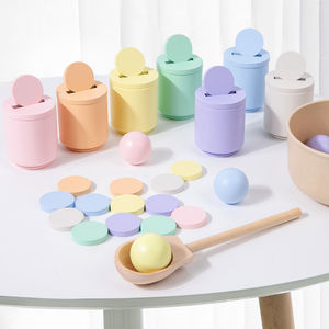 Muñecas de Madera Grandes con Gorros y Sombreros, Juguetes Educativos Montessori para Niños de 0 a 4 Años, Unisex, Aprendizaje de Clasificación de Colores y Conteo - Product Image 4