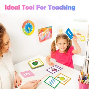 Tarjetas de Aprendizaje, Tarjetas de Memoria de Doble Cara para Números, Colores, Formas, Palabras Visuales, Actividades de Aprendizaje para Preescolar <span class=keywords><strong>y</strong></span> Jardín de Infancia - Product Image 6
