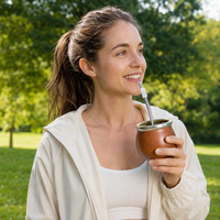 Paille réutilisable en acier inoxydable 304 avec embout filtrant pour boire du Yerba Mate